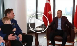 (ویدئو) ایلان ماسک با بچه‌اش به دیدار اردوغان رفت